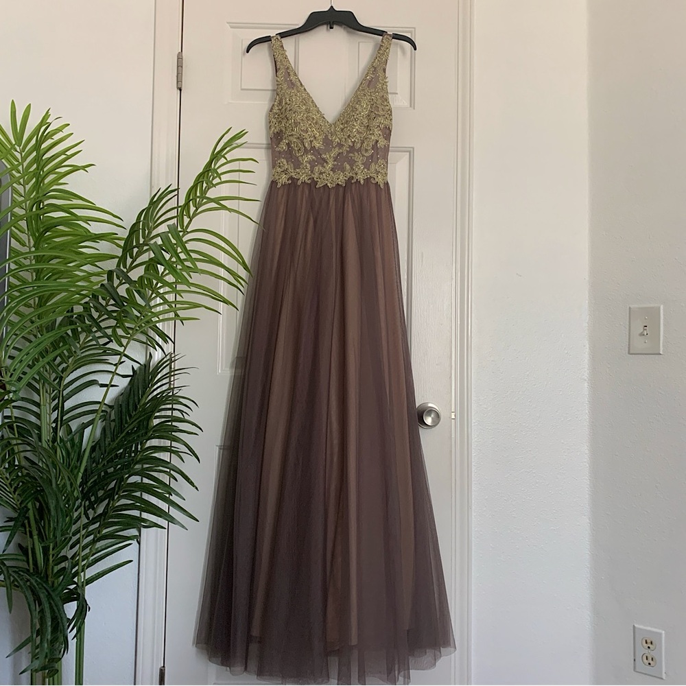 Blondie Nites Nude Ball Gown